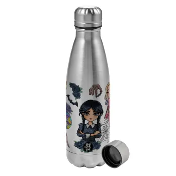 Wednesday and Enid Sinclair, Metallic water bottle, stainless steel, 750ml