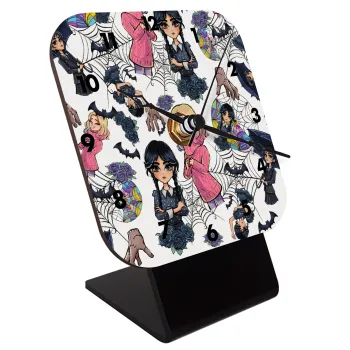 Wednesday and Enid Sinclair, Επιτραπέζιο ρολόι ξύλινο με δείκτες (10cm)