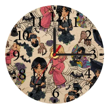 Wednesday and Enid Sinclair, Ρολόι τοίχου ξύλινο plywood (20cm)
