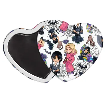 Wednesday and Enid Sinclair, Μαγνητάκι καρδιά (57x52mm)