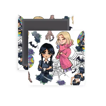 Wednesday and Enid Sinclair, Μαγνητάκι ψυγείου τετράγωνο διάστασης 5x5cm