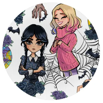 Wednesday and Enid Sinclair, Mousepad Στρογγυλό 20cm