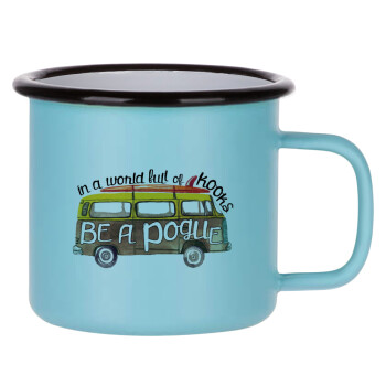 Outerbanks Pogue Life, Κούπα Μεταλλική εμαγιέ ΜΑΤ σιέλ 360ml