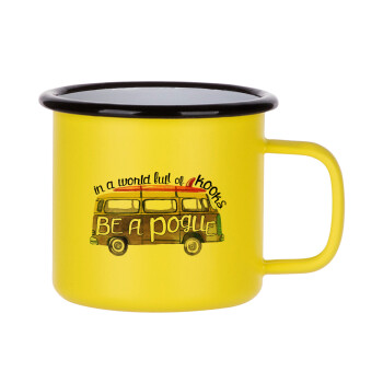 Outerbanks Pogue Life, Metallic enamel MATT Yellow cup 360ml