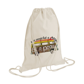 Outerbanks Pogue Life, Backpack bag GYMBAG natural (28x40cm)