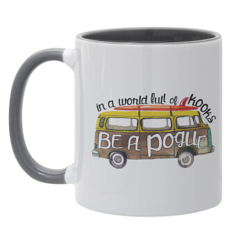 Outerbanks Pogue Life, Mug colored grey, ceramic, 330ml
