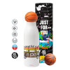 Bascetball Metal mug thermos, double wall, 550ml