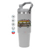 GREY color, 890ml (30oz) stainless Steel Tumbler with Handle