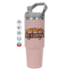 Pink color, 890ml (30oz) stainless Steel Tumbler with Handle