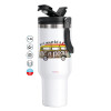 Mega Stainless steel Tumbler with lid, double wall 1,2L