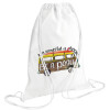 Backpack pouch GYMBAG white (28x40cm)
