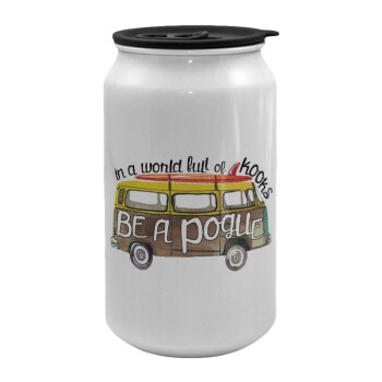 Outerbanks Pogue Life, Κούπα ταξιδιού μεταλλική με καπάκι (tin-can) 500ml
