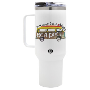 Outerbanks Pogue Life, Mega Stainless steel Tumbler with lid, double wall 1,2L
