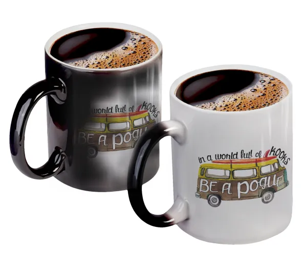 Outerbanks Pogue Life — Κούπα Μαγική, κεραμική, 330ml που αλλάζει χρώμα με το ζεστό ρόφημα