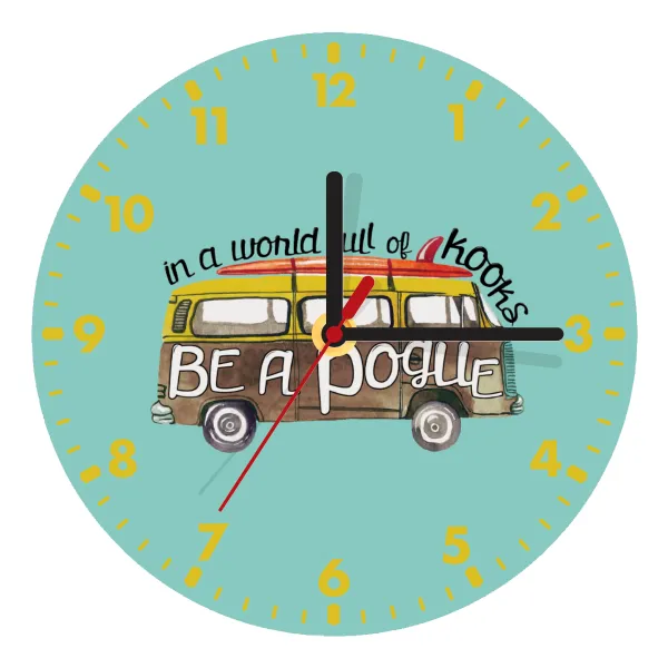 Outerbanks Pogue Life — Ρολόι τοίχου ξύλινο (20cm)