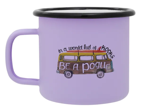 Outerbanks Pogue Life — Κούπα Μεταλλική εμαγιέ ΜΑΤ Light Pastel Purple 360ml