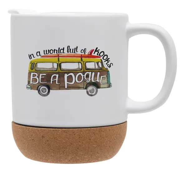 Outerbanks Pogue Life — Κούπα, κεραμική με βάση φελού και καπάκι (ΜΑΤ), 330ml