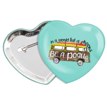 Outerbanks Pogue Life, Κονκάρδα παραμάνα καρδιά (57x52mm)