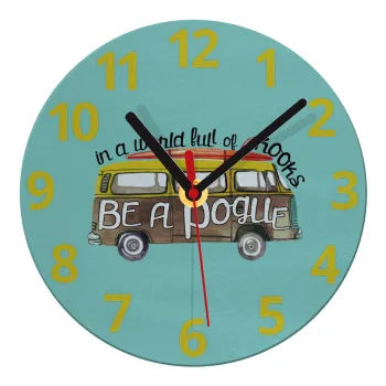 Outerbanks Pogue Life, Ρολόι τοίχου γυάλινο (20cm)