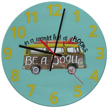 Outerbanks Pogue Life, Ρολόι τοίχου γυάλινο (30cm)