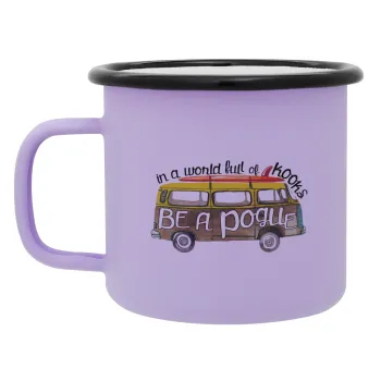 Outerbanks Pogue Life, Κούπα Μεταλλική εμαγιέ ΜΑΤ Light Pastel Purple 360ml