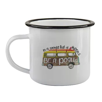 Outerbanks Pogue Life, Κούπα εμαγιέ με μαύρο χείλος 360ml