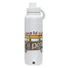 1L Stainless Steel Thermal Bottle with Phone Holder & Double Wall Insulation