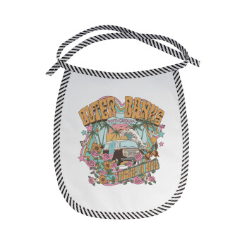 Outerbanks paradise on earth, Σαλιάρα μωρού αλέκιαστη με κορδόνι Μαύρη