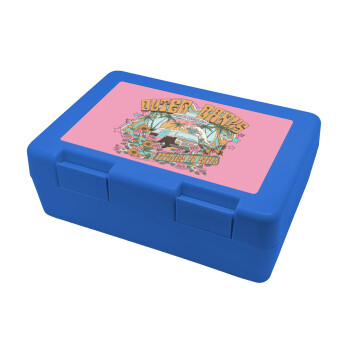 Outerbanks paradise on earth, Children's cookie container BLUE 185x128x65mm (BPA free plastic)