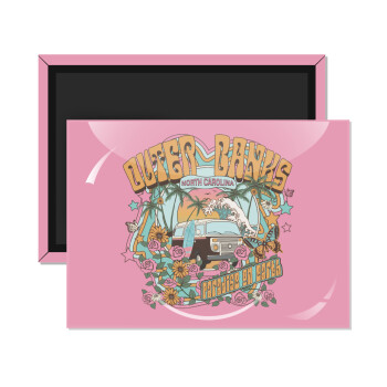 Outerbanks paradise on earth, Ορθογώνιο μαγνητάκι ψυγείου διάστασης 9x6cm