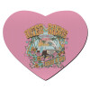 Mousepad heart 23x20cm