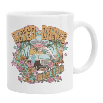 Outerbanks paradise on earth, Ceramic coffee mug, 330ml