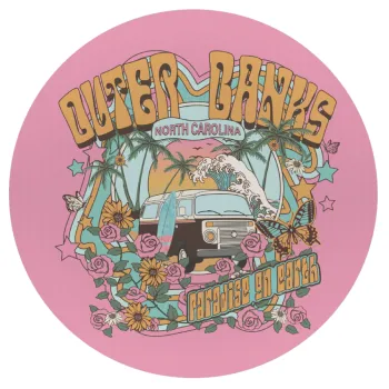 Outerbanks paradise on earth, Mousepad Round 20cm