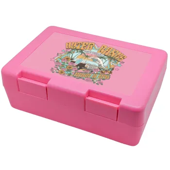 Outerbanks paradise on earth, Children's cookie container PINK 185x128x65mm (BPA free plastic)