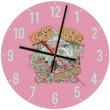 Outerbanks paradise on earth, Ρολόι τοίχου ξύλινο (30cm)