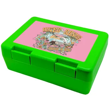 Outerbanks paradise on earth, Children's cookie container GREEN 185x128x65mm (BPA free plastic)