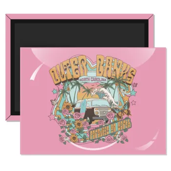 Outerbanks paradise on earth, Ορθογώνιο μαγνητάκι ψυγείου διάστασης 9x6cm