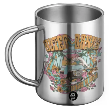 Outerbanks paradise on earth, Ανοξείδωτη Μεταλλική Κούπα 450ml - Διπλού Τοιχώματος