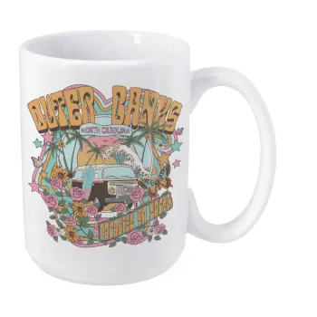 Outerbanks paradise on earth, Κούπα Mega, κεραμική, 450ml