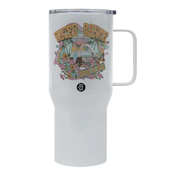 Outerbanks paradise on earth, Tumbler με καπάκι, διπλού τοιχώματος (θερμό) 750L