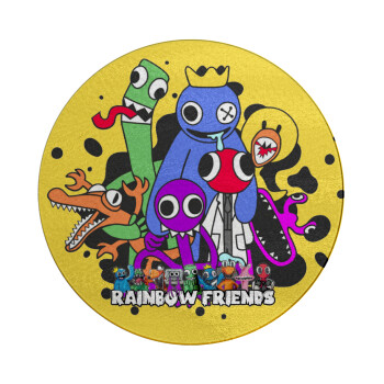 Rainbow friends, Επιφάνεια κοπής γυάλινη στρογγυλή (30cm)