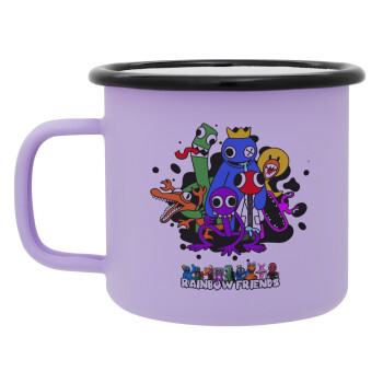 Rainbow friends, Κούπα Μεταλλική εμαγιέ ΜΑΤ Light Pastel Purple 360ml