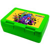 Rainbow friends, Children's cookie container GREEN 185x128x65mm (BPA free plastic)