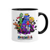 Rainbow friends, Mug colored black, ceramic, 330ml