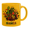 Ceramic coffee mug yellow, 330ml
