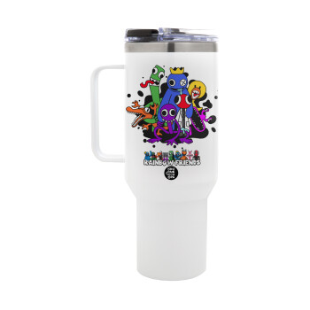 Rainbow friends, Mega Stainless steel Tumbler with lid, double wall 1,2L