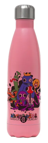Rainbow friends — Metal mug thermos Pink Mat (Stainless steel), double wall, 500ml