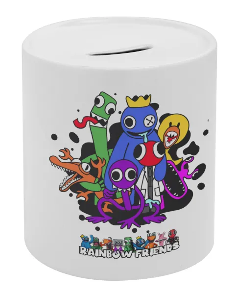 Rainbow friends — Κουμπαράς πορσελάνης με τάπα