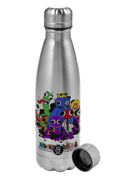Rainbow friends — Metallic water bottle, stainless steel, 750ml