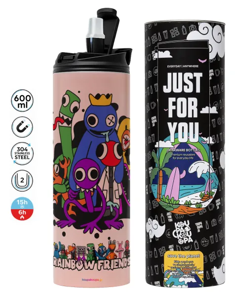 Rainbow friends — Tumbler stainless steel PINK 600ml